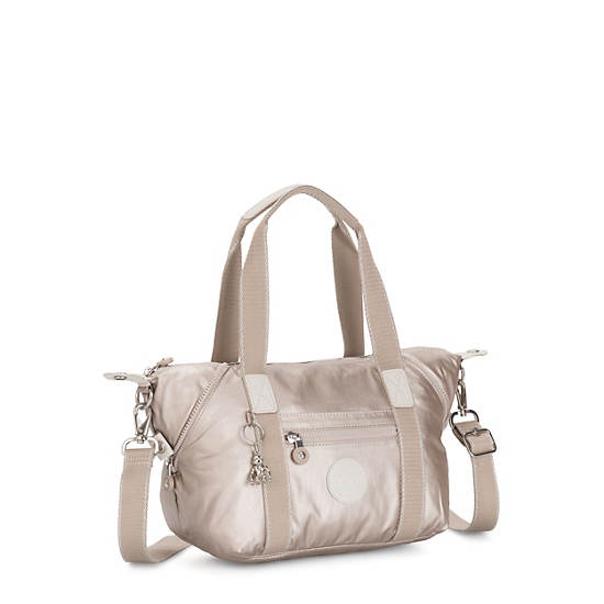 Kipling Art Mini Metallic Schoudertassen Beige | België 1833AH